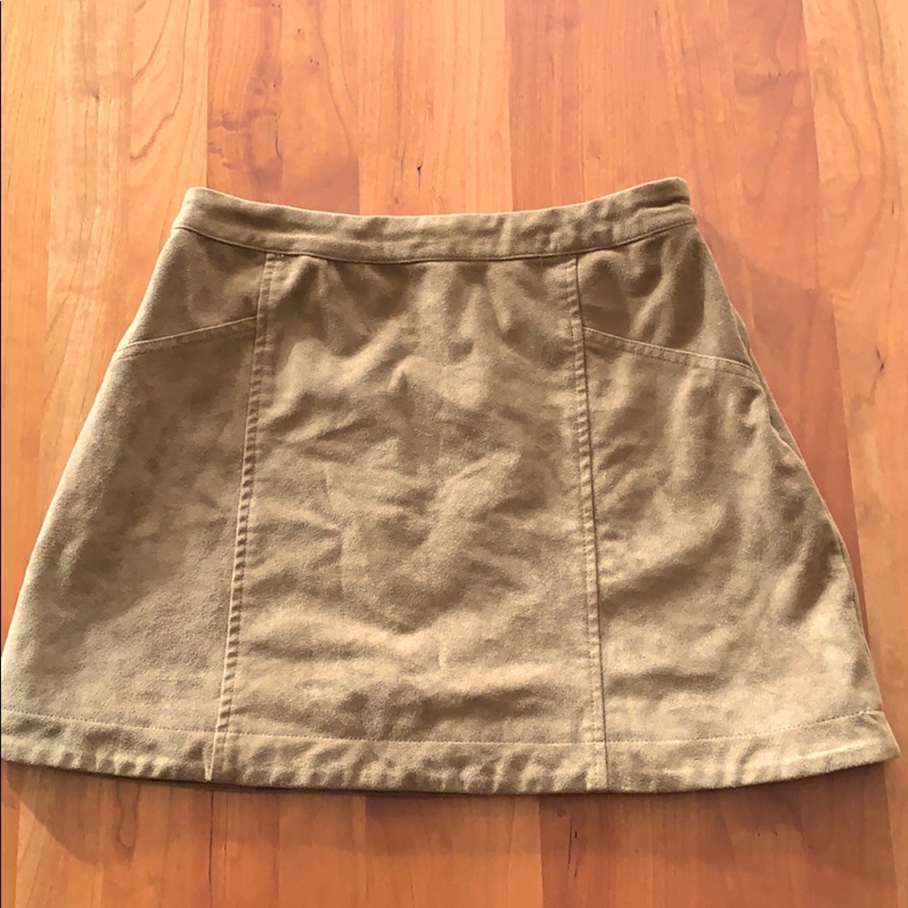 Abercrombie & Fitch Suede Mini Skirt